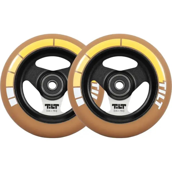 Roues Trottinette Freestyle Tilt Stage I Pack de 2 (110mm - Gold Stripe)