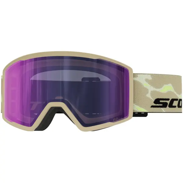 Masque De Ski Scott Trace Pro Light Sensitive (Mojave Beige Amp Ls Blue Chrome S1-3)