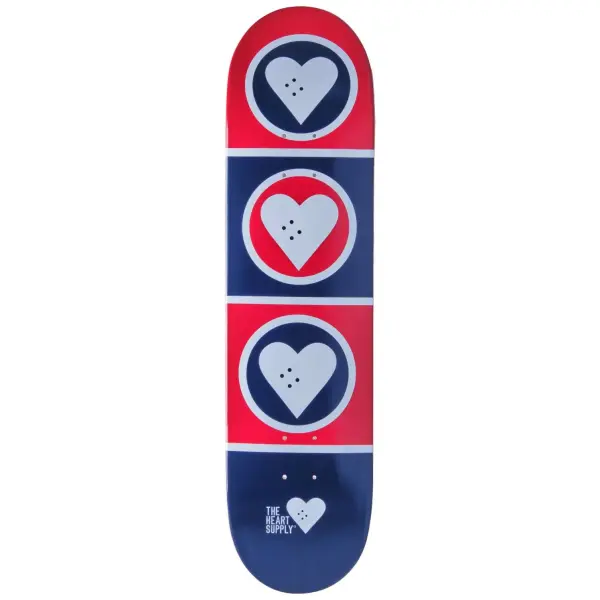 Tavola Skateboard Heart Supply Squad (8" - Rosso)