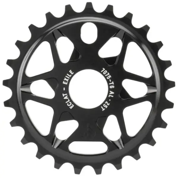 Couronne BMX Éclat Exile (Noir - 25T)