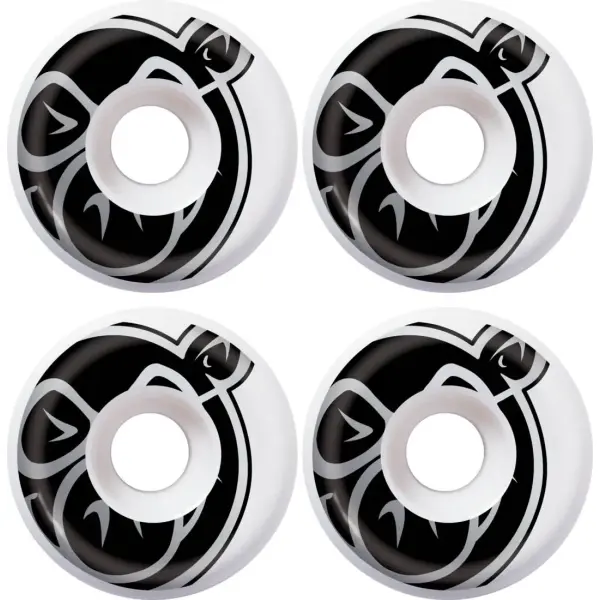 Ruote Skateboard Pig Prime 103A Pacco da 4 (53mm - Bianco)