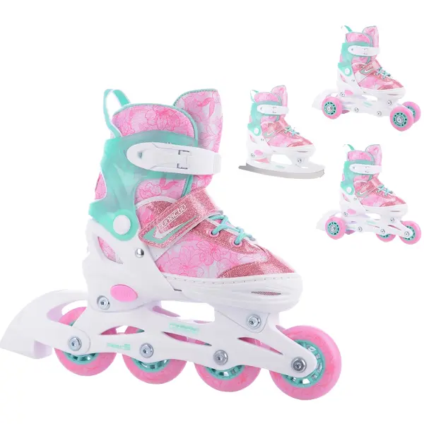 Roller Fille FunActiv Trilo 4in1 (Rose - 26-29)