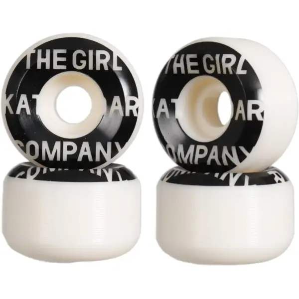 Ruote Skateboard Girl Sans 99A 4-Confezione (52mm - Bianco/Nero)