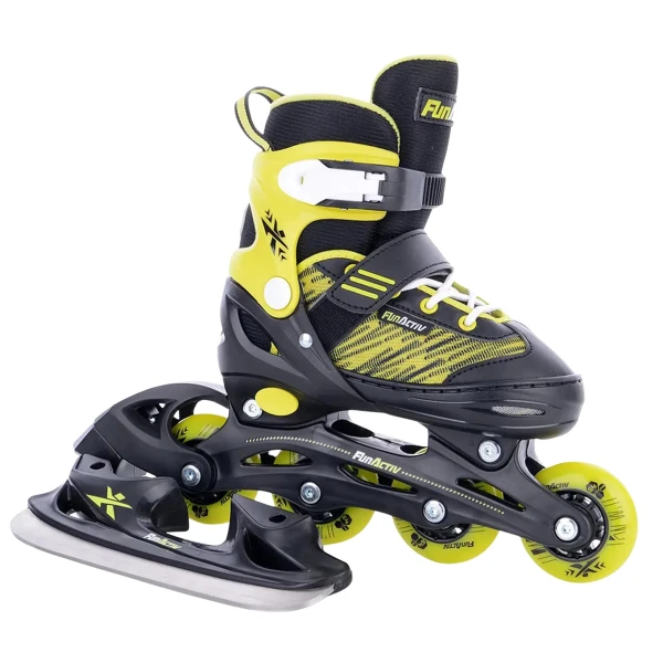 Pattini Per Bambini FunActiv Orin Duo Regolabile (Nero - 26-29)