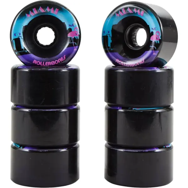 Rollerbones Outdoor Quad Ruote 65mm 8-Confezione (Miami - 80A)