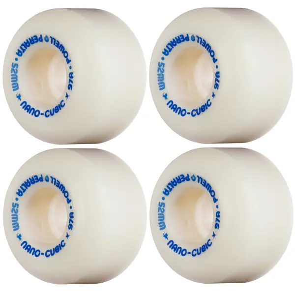 Ruote Skateboard Powell Peralta Nano-Cubic 97A (52mm - Bianco)