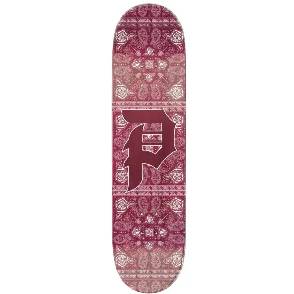 Tavola Skateboard Primitive Dirty P Paisley (8.5" - Burgandy)