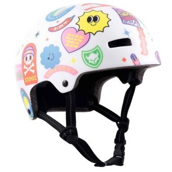 Casco TSG Nipper Maxi Satin (XXS-XS - Happy Sticker White)