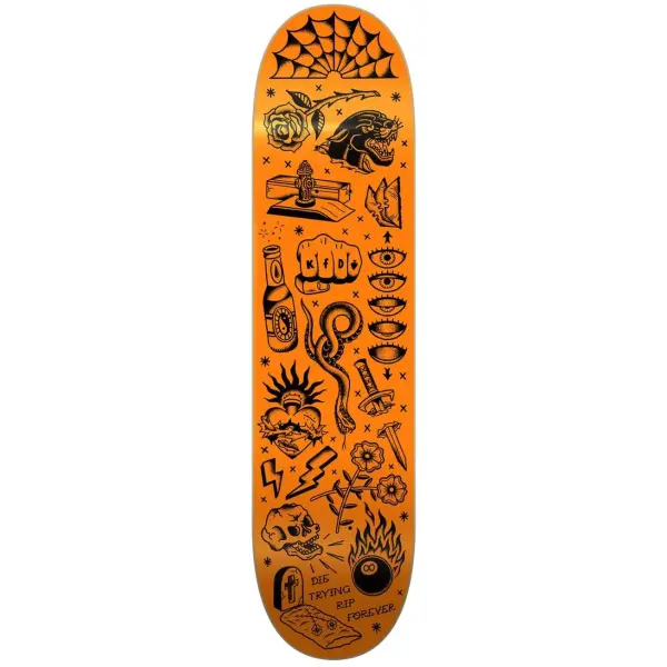 Tavola Skateboard KFD Premium Wallpaper (8.75" - Flash Orange)