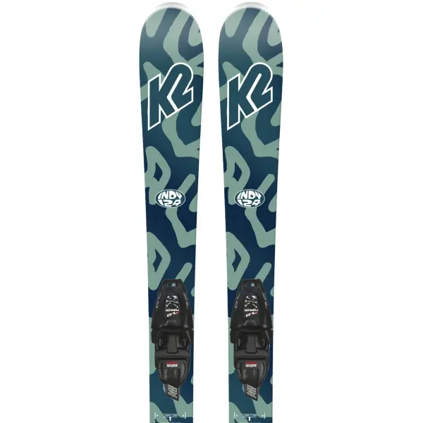 Esquís Niños K2 Indy + FDT 4.5 (76cm - Azul)