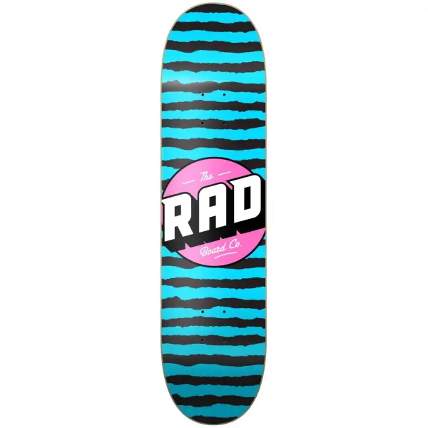 Tabla Skateboard RAD Stripes Logo (8" - Blue)