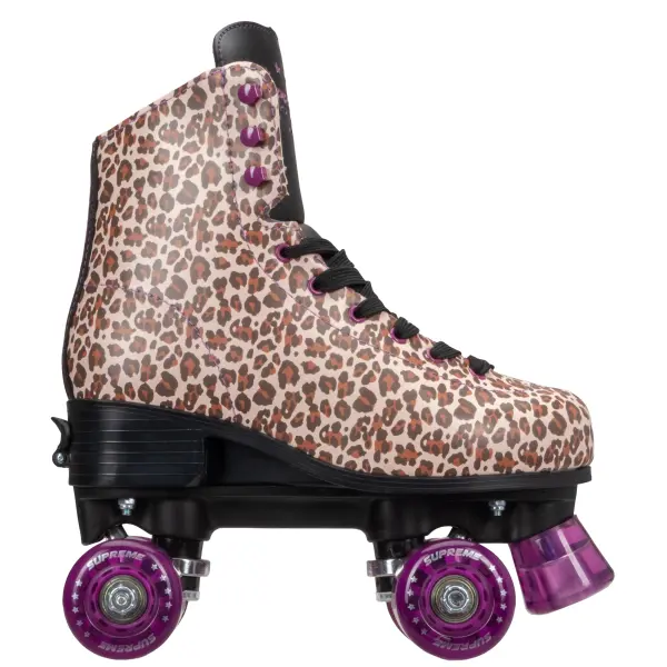 Patines 4 Ruedas Supreme Del Rey Leopard Ajustable (Marrón - 39-42)