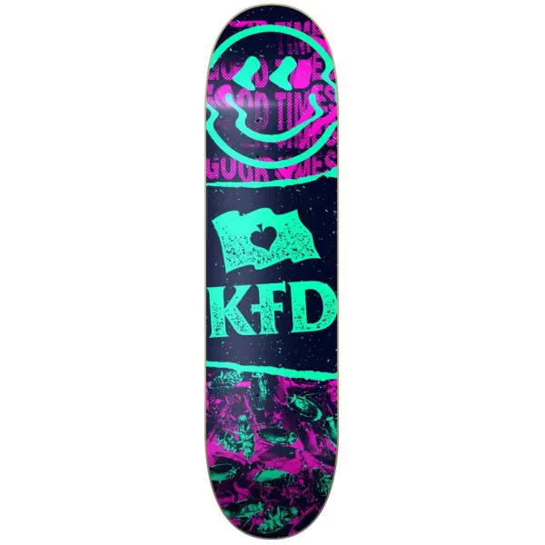 Tabla Skateboard KFD Logo DIY (8.25" - Purple)