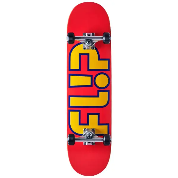 Skateboard Completo Flip Team Outlined (8" - Naranja)