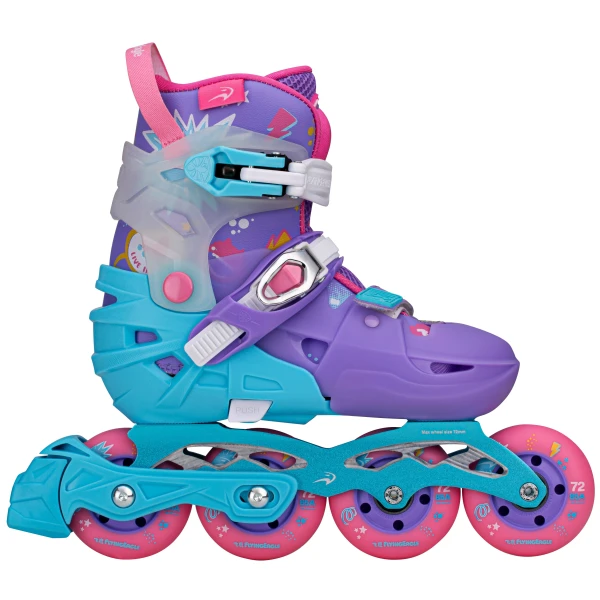 Patines En Linea Niña FlyingEagle Sonos Pro Ajustable (Lila - 28-32)