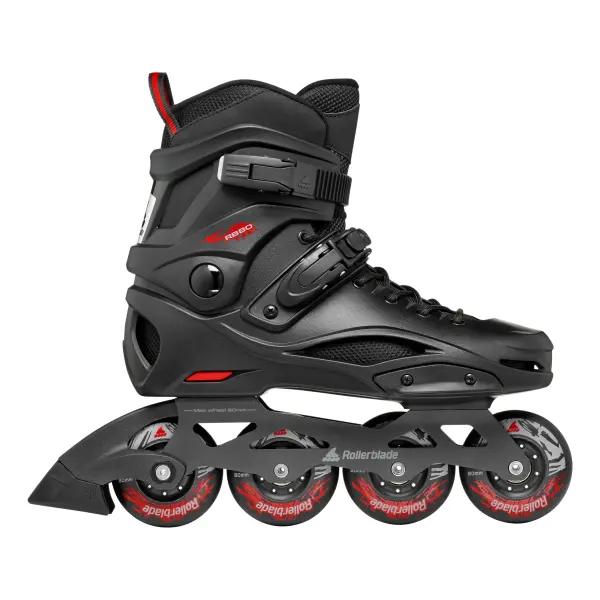 Patines Freeskate Rollerblade RB 80 (Negro/Rojo - 40.5)