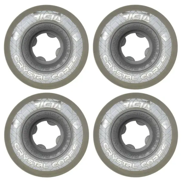 Ricta Crystal Cores 95A Ruedas Skateboard 4-Paquete (54mm - Gris)