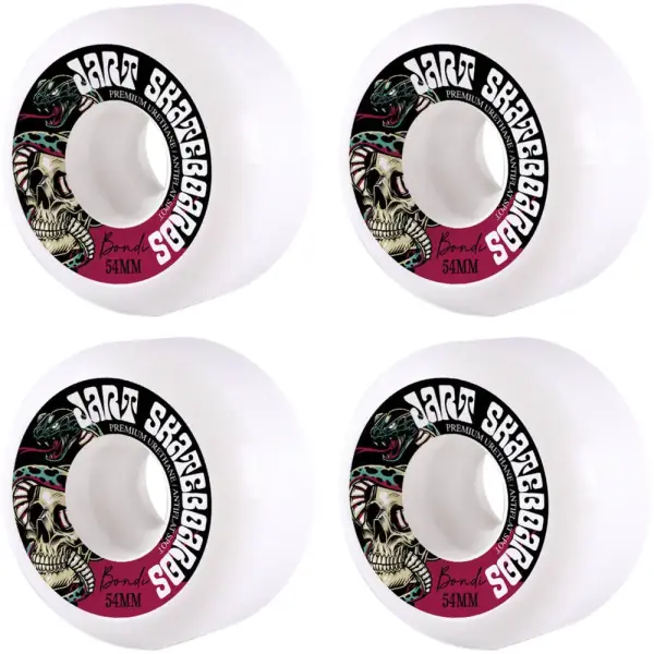 Ruedas Skate Jart Bondi 83B 4 Piezas (54mm - Blanco/Negro/Rosa)