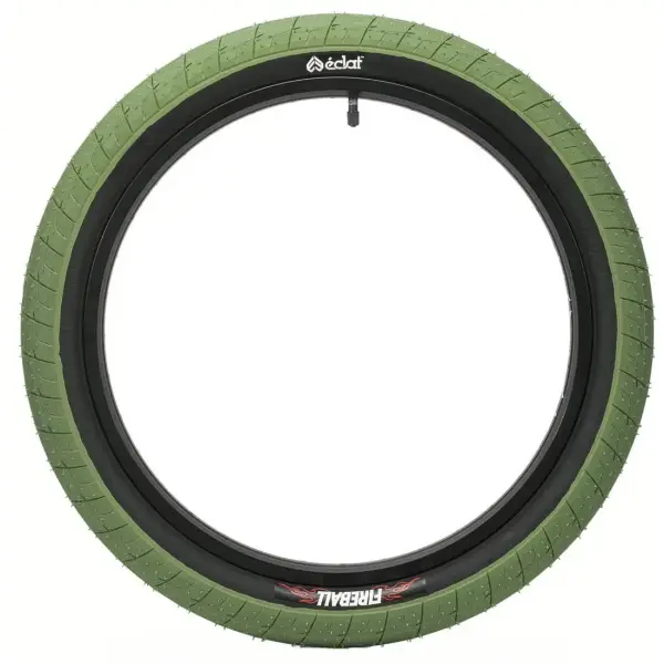 Eclat Fireball Llanta BMX (2.4" - Army Green/Black)