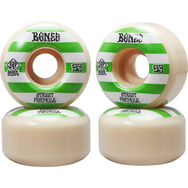 Ruedas Skate Bones STF V4 Wide 4 Piezas (53mm - Patterns 99a)