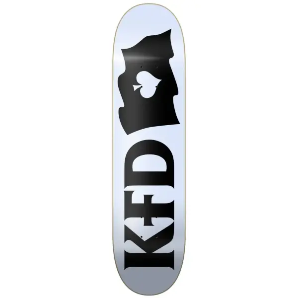 Tabla Skateboard KFD Logo Flagship (8.25" - White)