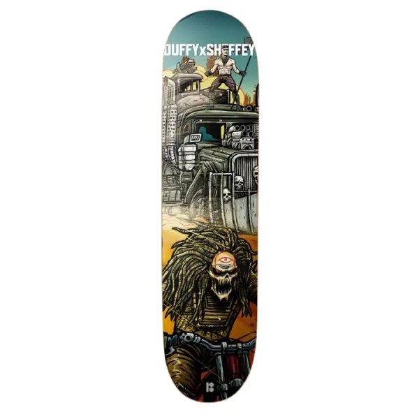 Tabla de skate Plan B Mad Max (8.25" - Duffy X Sheffey)