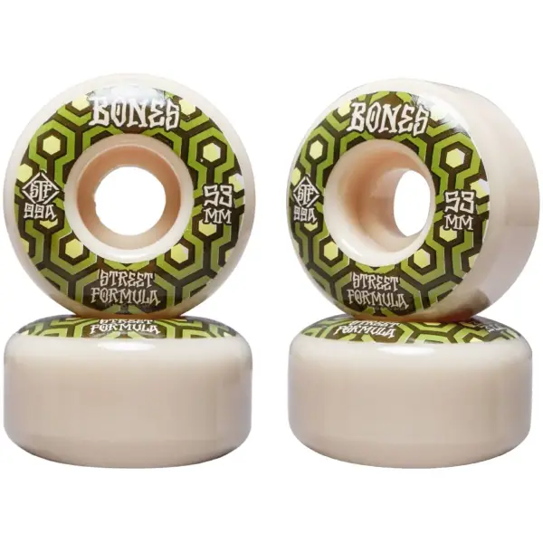 Ruedas Skate Bones STF V1 Estándar 4 Piezas (53mm - Retros 99a)