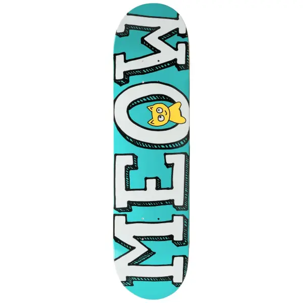 Tabla Skateboard Meow Logo (8" - Verde turquesa)