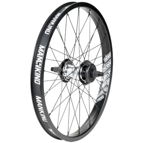 Mankind Vision 20" Freecoaster BMX Trasero Rueda (Matt Black/Polished Silver - Right hand drive)