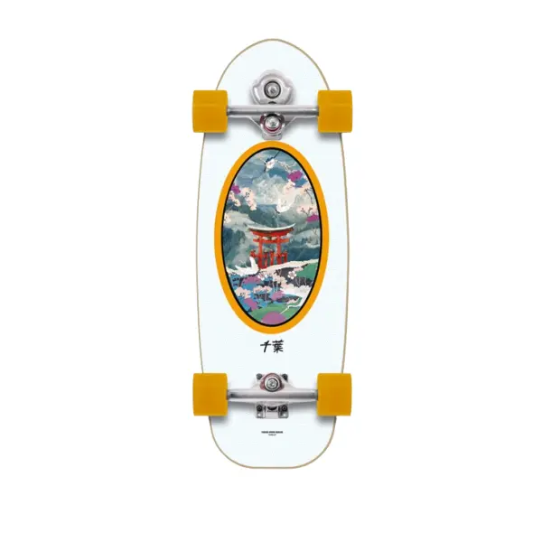 Surfskate Completo YOW Chiba Classic Series (30" - Blanco)