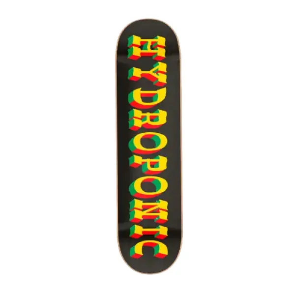 Tabla Skateboard Hydroponic West (8.375" - Black-rasta)