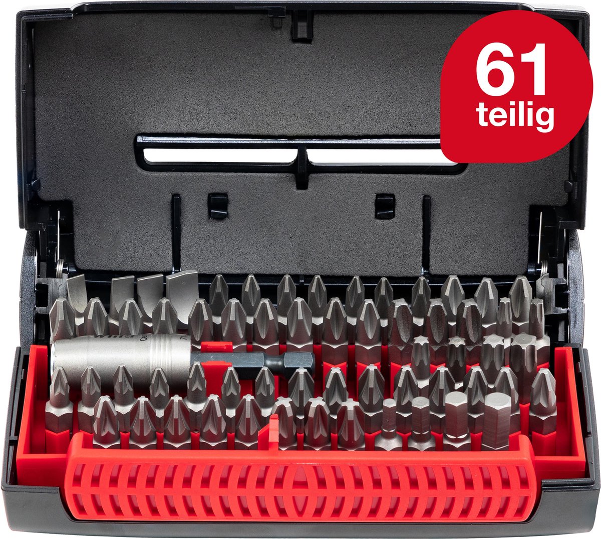 Wiha 07943 07943 Kit inserti 61 parti Taglio, Croce Phillips, Croce Pozidriv, Brugola interna, TORX interno