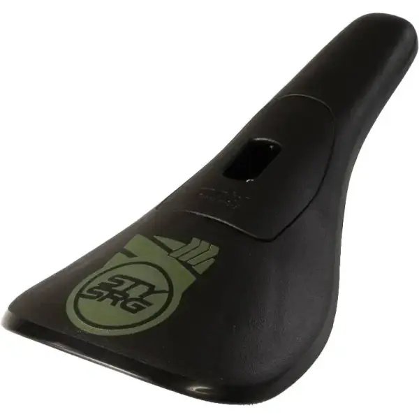 Sillin BMX Stay Strong Fast Chevron Plastic (Negro/Verde)