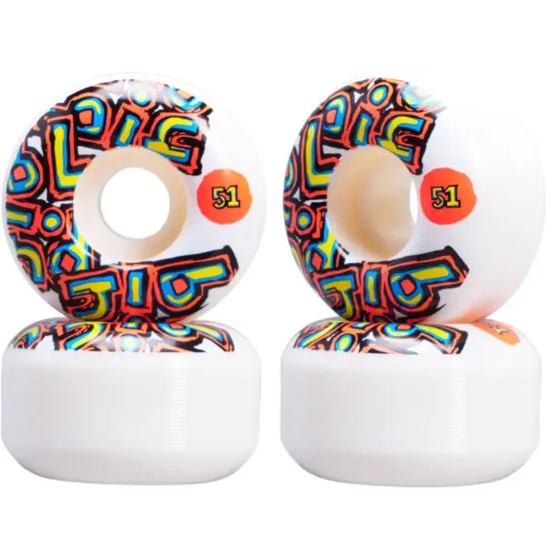 Blind OG Stacked 99A Ruedas Skateboard 4-Paquete (51mm - Blanco)