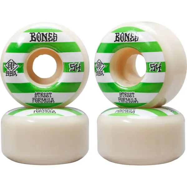 Ruedas Skate Bones STF V4 Wide 4 Piezas (54mm - Patterns 99a)