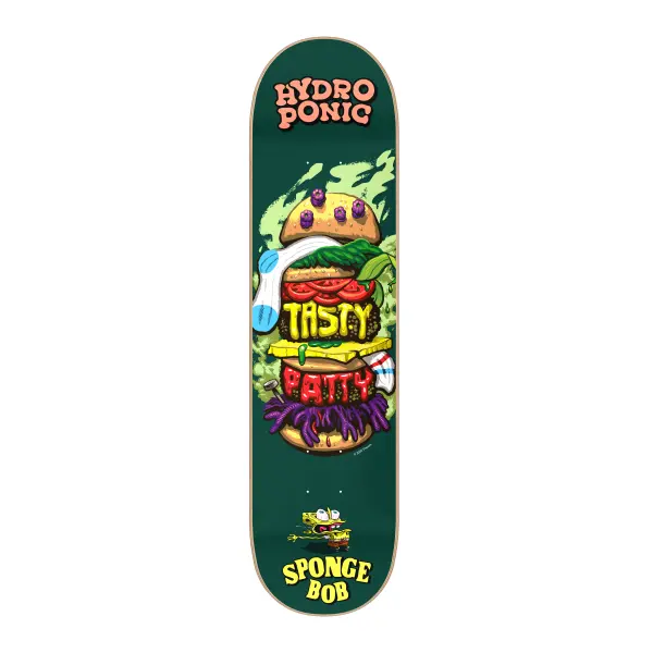 Tabla Skateboard Hydroponic X Spongebob Burger (8" - Verde)