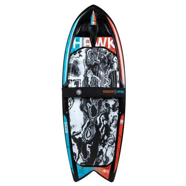 Radar Hawk Knee Tabla Wakeboard (Caffeinated Orange / Mint)