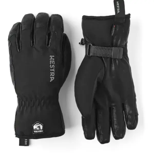 Guantes Hestra Army Leather Soft Shell Corto (7 - Negro)