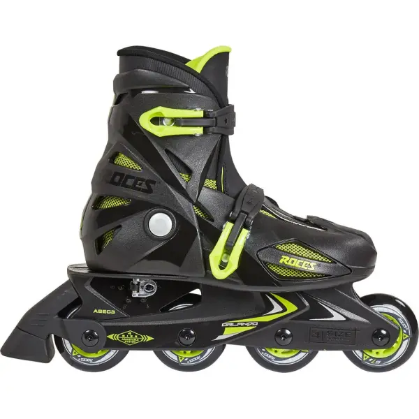 Patines Para Niños Roces Orlando III (Black/Lime - 30-35)
