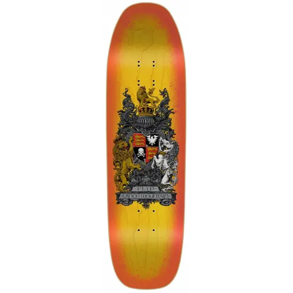 Tabla Skateboard Flip Mountain Crest (9" - Sprayed Yellow)