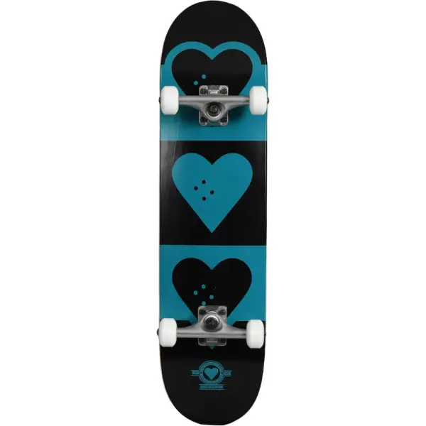 Skateboard Completo Heart Supply Quadron Logo (8" - Verde turquesa)