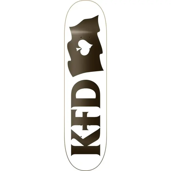 Tabla Skateboard KFD Flagship (8" - Blanco)