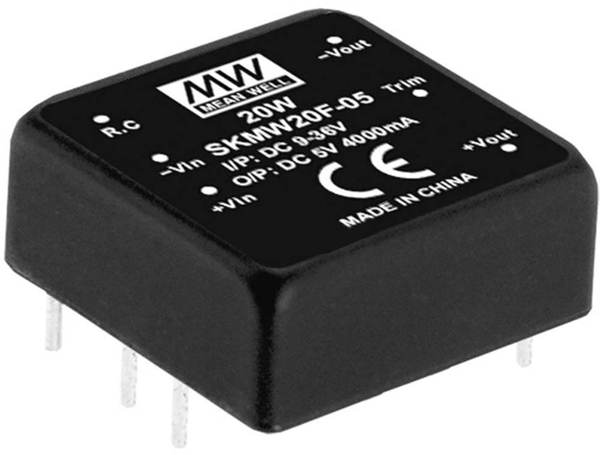 MEAN WELL SKMW20F-15 Convertitore DC/DC 1.33 A 20 W Num. uscite: 1 x Contenuto 1 pz.