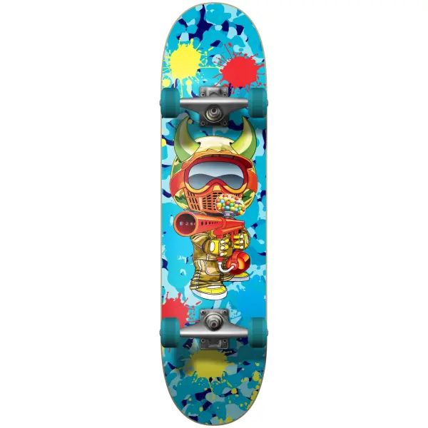 Skate Completo Speed Demons Paintballer (8" - Azul)
