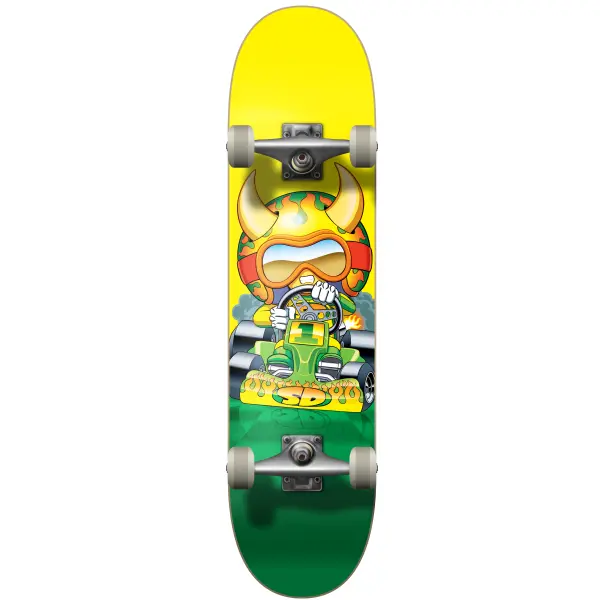 Skate Completo Speed Demons Go Kart Soft Top (7.25" - Amarelo)
