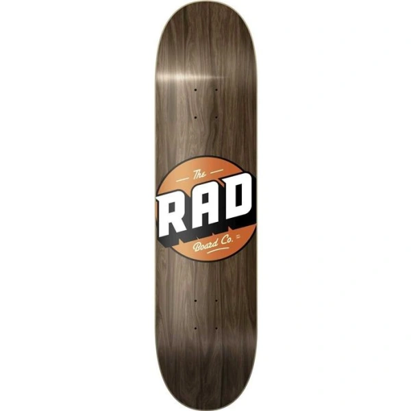 Tabla Skateboard RAD Solid Logo (8.25" - Vintage Maple)