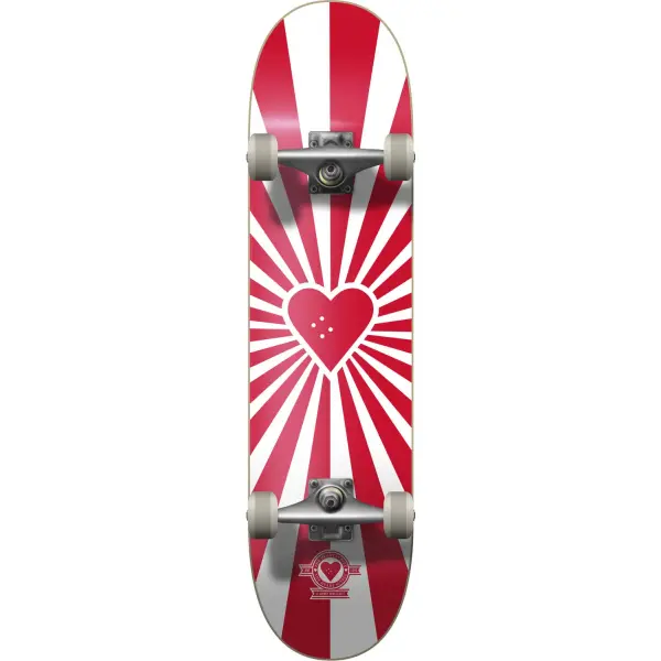 Skateboard Completo Heart Supply Burst Logo (8" - Rojo)