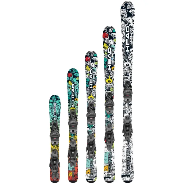 Skis Para Crianças Head Monster Easy + JRS 4.5 GW (87cm - Preto)