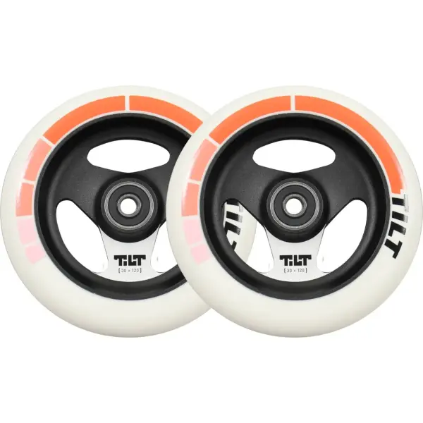 Rodas Trotinete Freestyle Tilt Stage I Wide Pacote de 2 (120mm - Red Stripe)
