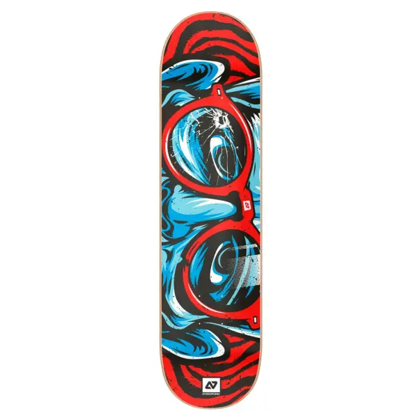 Tábua De Skate Hydroponic Glasses (8.125" - Round Red)